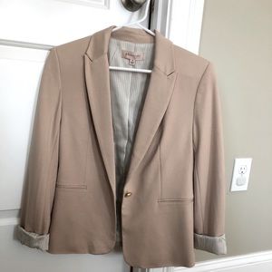 Philosophy knit blazer in blush